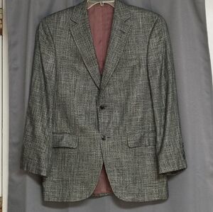 ❤️PATRICK JAMES RESERVE BLACK / WHITE DUAL VENT SPORT COAT SIZE 38 S $898
